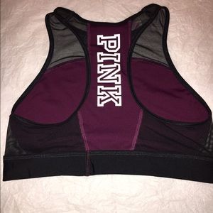 2 pink Victoria's Secret high neck sports bra!